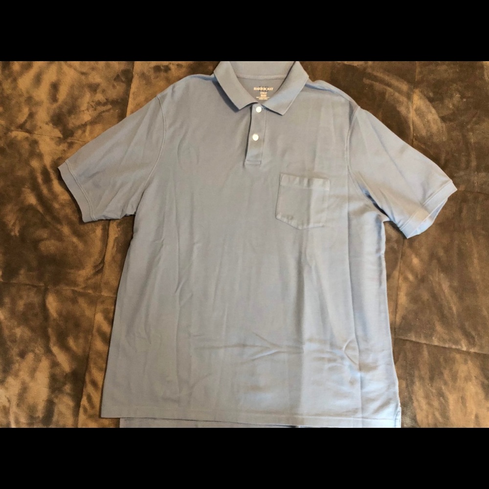 Blue Knit Polo